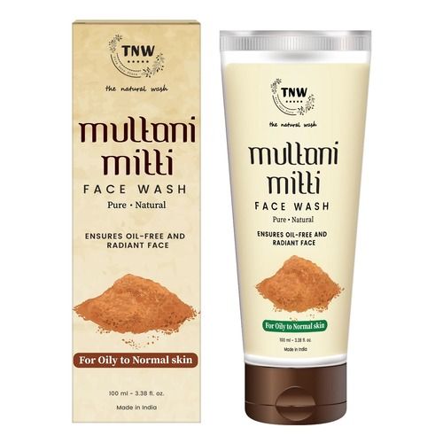 No Paraben Natural Multani Mitti Face Wash With Sandalwood And Saffron Extract