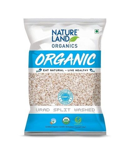 Rich Fiber And Protein Nature Land Organics Urad Dal Split Lentils, 500 Gm
