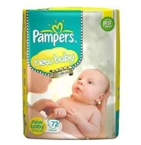 White Skin Friendly Pampers Active New Born Baby Small Size Diapers, 200G