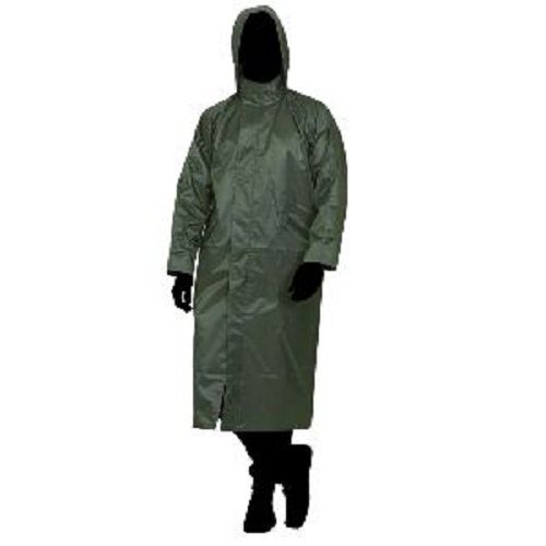 Black Water Resistant Grey Color Waterproof Long Mens Rain Suits For Rainy Season