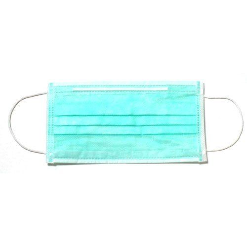 3 Ply Green Colour Disposable 3 Layers Face Mask With Loop Holes