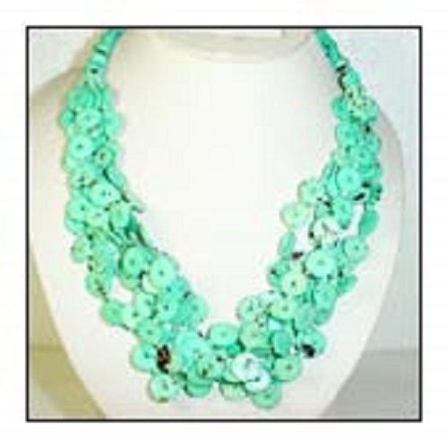Attractive Design And Light Weight Bone Button Necklace For Party Wear