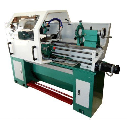 Green Automatic Cnc Lathe Machine And 500 Rpm Max Spindle Speed And Bed Size 300Mm