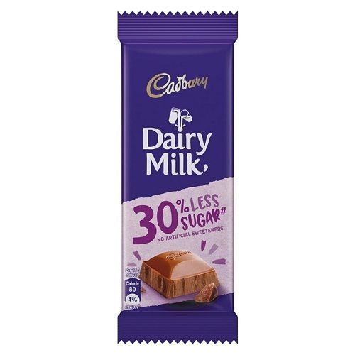 Cadbury Dairy Milk Chocolate Bar With 30% Less Sugar 43g Pack Size ...