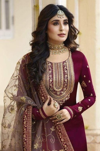 New Sexy Black Silk Dress Women Girls Designer Suit Party Cocktail Salwar  Kameez | eBay