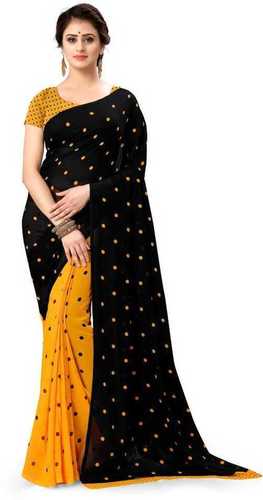 Netra Fashion Banarasi Pure Georgette Women's Saree With Blouse