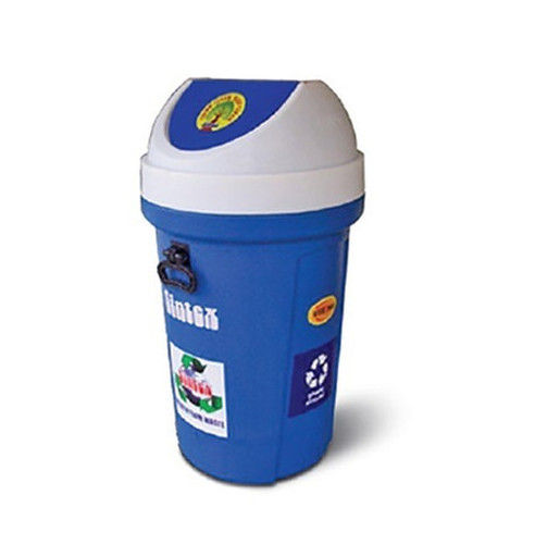 Sturdiness In Construction Four Wheel Type Pvc Waste Bins With Flap Lid