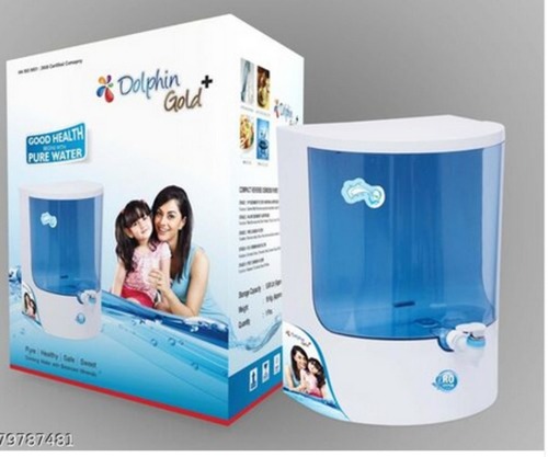 मजबूत निर्माण विश्वसनीय प्रकृति स्थापित करने में आसान डॉल्फिन गोल्ड प्लस वाटर प्यूरीफायर आयाम (L*W*H): L390 W200 H520 इंच (इंच)