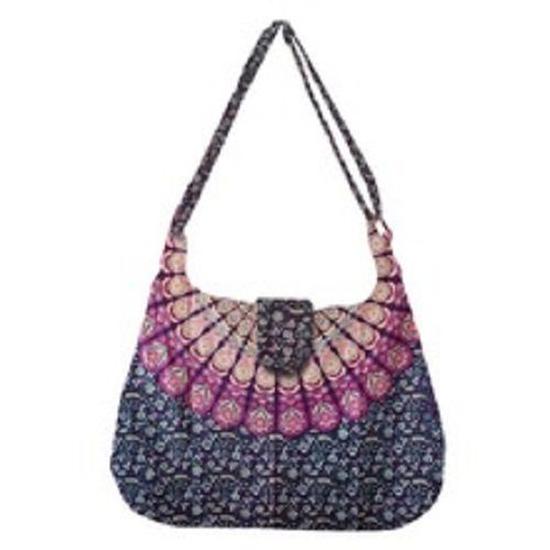 Very Spacious And Light Weight Cotton Mandala Bags With Screen Printing