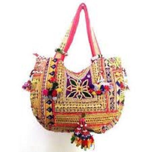 Very Spacious And Light Weight With Beaded Stone Work Banjara Bag For Party Wear