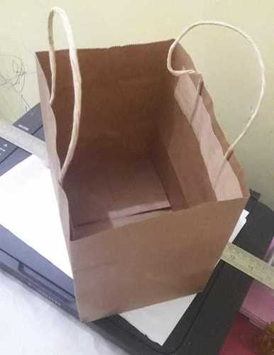 Brown Color Paper Hand Bags For Cake, Sweets, Clothing And Etc.