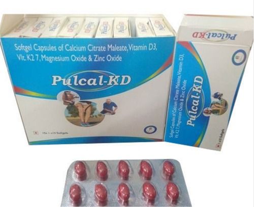 Calcium Citrate Malete Soft Gel Capsules Capsule Shape: Oval