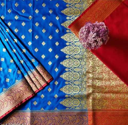 Party Wear Banarasi Printed Cotton Saree