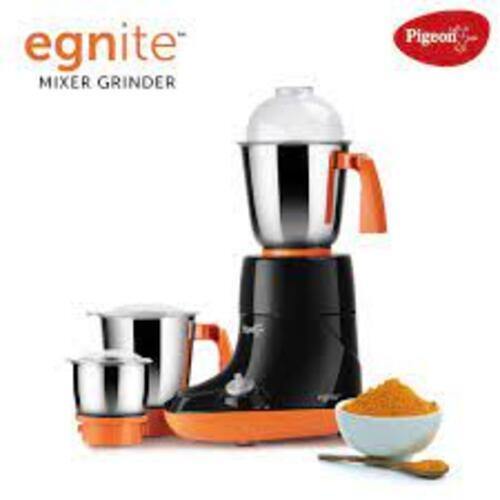 Pigeon Egnite 750W Black &amp; Orange Mixer Grinder with 3 Jars
