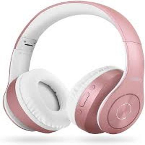 Pink And White Color Bluetooth Headphones Wireless With Battery Battery Backup: 6 Hours