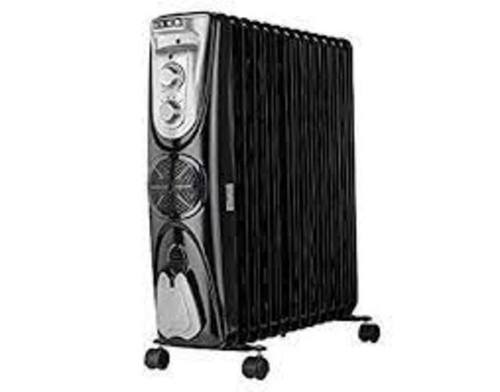 Usha 3809 F 800-2000W Black Oil Filled Room Heater