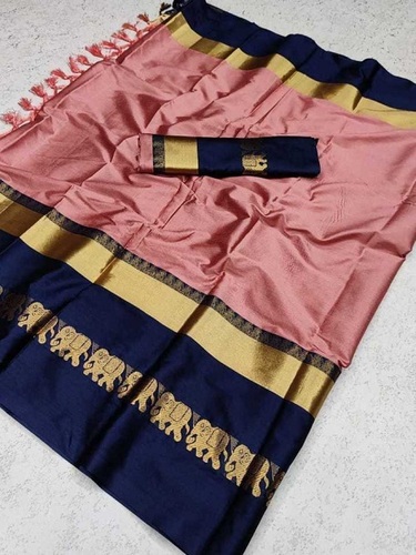 Cotton Silk Banarasi Saree - Multi Color Printed Design | Soft Touch, Wrinkle Free Fabric for All Seasons