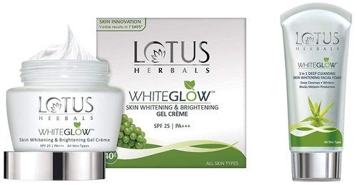 LOTUS Herbals WhiteGlow Skin Whitening and Brightening Glow Bundle (5 Items in The Set)