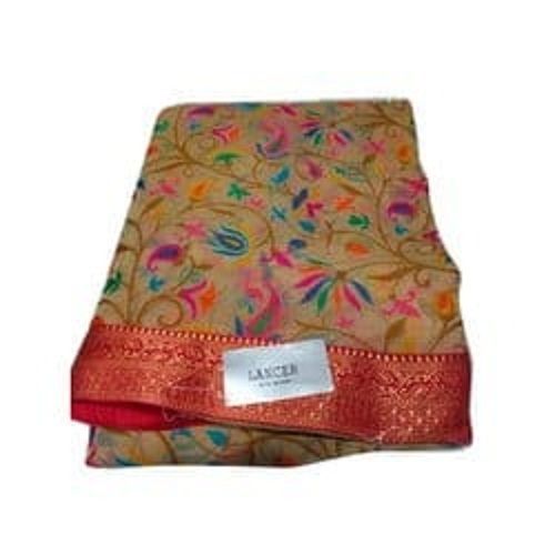 Multi Colour Chiffon Ethnic Wear Sequin Work Saree With Soft Texture