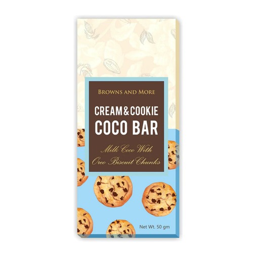 Chocolate Delight Bar - Milk Chocolate with Sweet & Salty Flavor Includes Oreo Biscuit Chunks Hygienically Prepared for Festivals and Celebrations