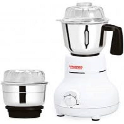 Manual United 011-Nano Plus 500 W Mixer Grinder White, 2 Jars Free Home Service