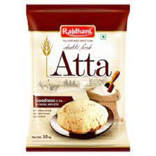 A Grade 100% Pure And Fresh Whole Wheat Rajdhani Chakki Atta, 10Kg Carbohydrate: 76 Percentage ( % )