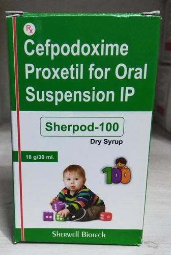 Cefpodoxime Proxetil For Oral Suspension Ip Sherpod 100 Syrup