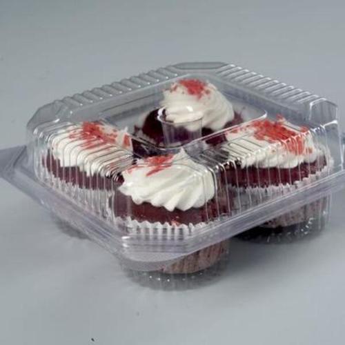 Food Packaging 155x155x60- 4 Cup Cake