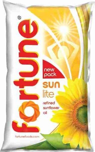 Fortune Sunlite Refined Sunflower Oil (1 Liters) Pouch Pack For Cooking Application: Kitchen