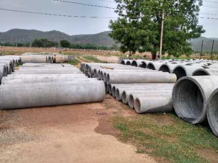 Grey Round Shape Leak Proof Rcc Hume Pipes For Drainage Systems