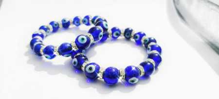 Royal Blue Glass Beads Bracelet  Pretty Much Store