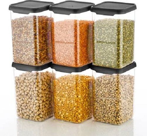  100% Unbreakable Air Tight Modular Kitchen Plastic Storage Containers Jars Combo Set  Cavity Quantity: Single Boxes