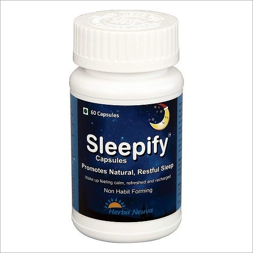  Herba Neuva Sleepify 60 Capsules, Promotes Natural, Restful Sleep Wake Up Feeling Calm, Refreshed And Recharged Non Habit Forming Age Group: For Infants(0-2Years)