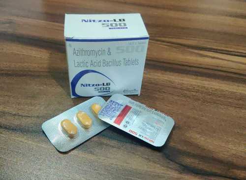 Azithromycin And Lactic Acid Bacillus Tablets For Treating Bacterial Disease