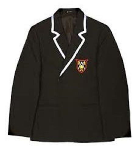 Brown Notched Lapel Long Sleeves Plain Unisex School Uniform Blazers Age Group: Below 18 Years