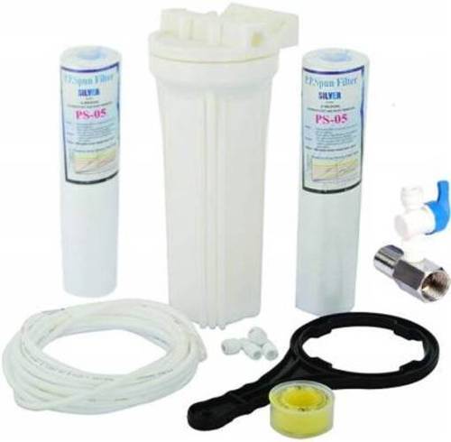 C.C.K. Pre Polypropylene Complete Housing Ro Water Filter Set With Inlet Valve