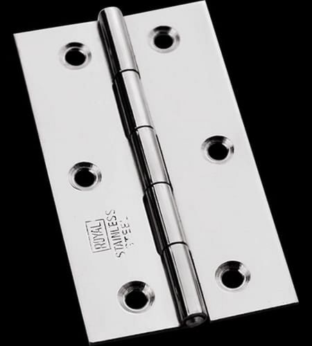 Silver Fine Finish Stainless Steel Door And Window Hinge, 4 Inch Size