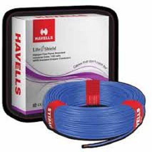 Havells Life Line Plus Blue 4 Sq Mm Pvc Hrfr Cable For Domestic Use Conductor Material: Copper