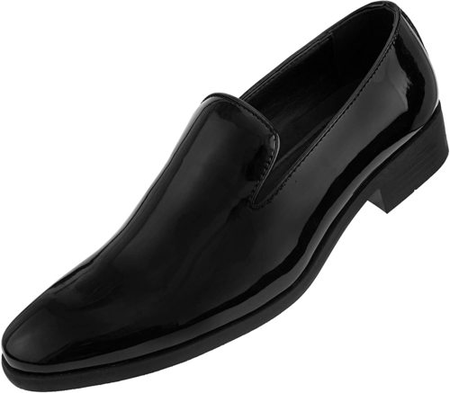 Black High Shine Soft Patent Formal Tuxedo Slip-On Smoking Loafer Dress  Shoes at Best Price in Saharanpur | Neelkanth Shoes