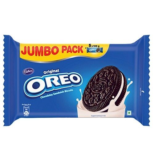 Normal Original Oreo Chocolatey Sandwich Biscuit With Jumbo Pack, 5X100G