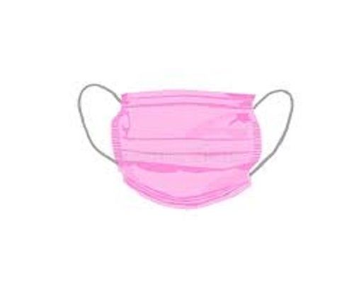 Pink Color Disposable And Breathable Non Woven Surgical Face Mask For Unisex