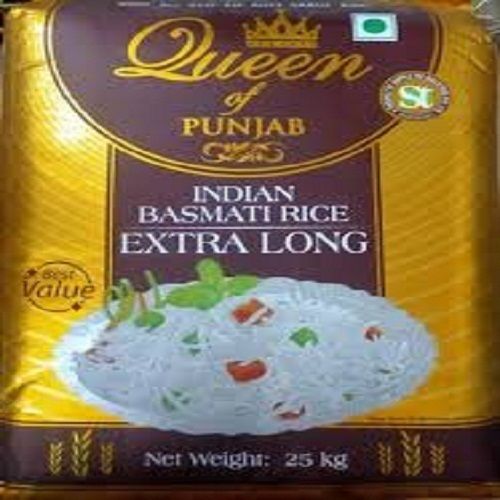 Punjab Queen Indian Basmati Extra Long Grain Dried White Premium Basmati Rice Broken (%): 12%