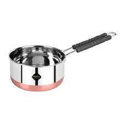 Round Non Stick Stainless Steel Milk Pan For Healthy And Delicious Meal 5 Litre 