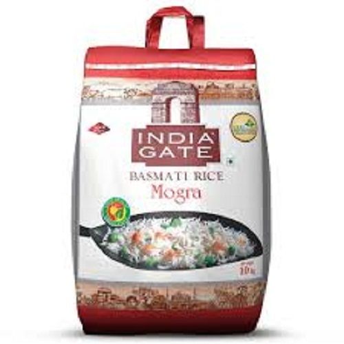 Short Grain India Gate Mogra White Basmati Broken Rice Bag, 5kg Pack