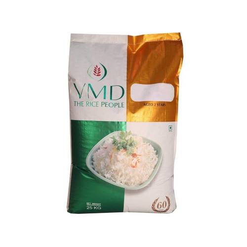  A ग्रेड 100% शुद्ध और पोषक तत्वों से भरपूर लंबे दाने वाला बासमती चावल, 25 किलो का पैक