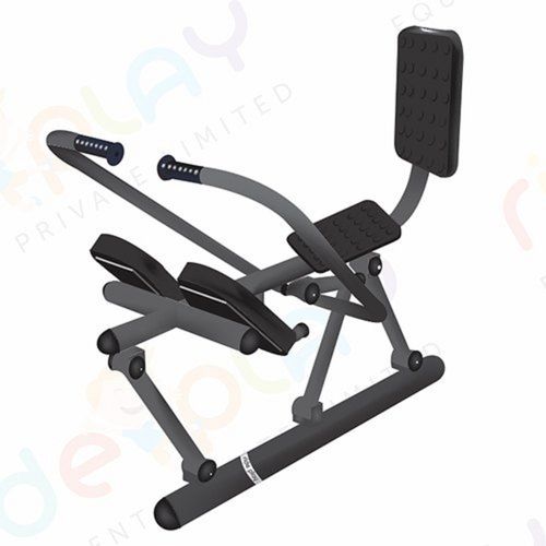 Black Outdoor Park Gym Fitness Rower Machine For Girls, Boys And Adults Application: Gain Strength