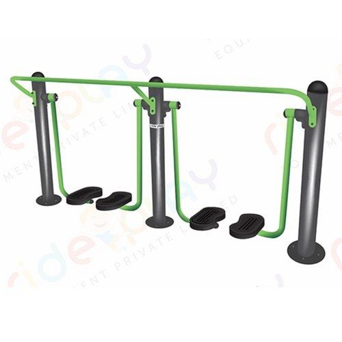 Green Outdoor Gym Plate Load Resistance Type Double Air Walker For