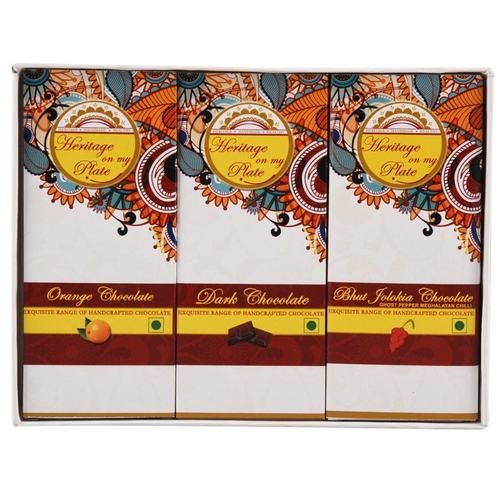 Hygienically Packed Rich Aroma Mouthwatering Taste Dark Jolokia Chocolate Bar