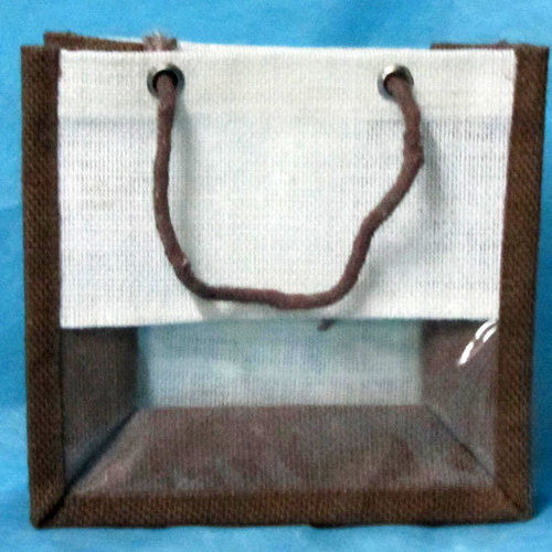 Light Weight And Spacious Plain Jute Chocolate Bags With Door String