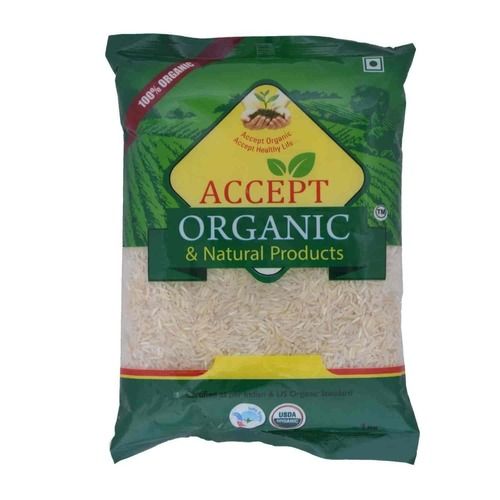 Medium Grain, Unpolished 1005 Organic 1 Kg Sona Masoori Rice